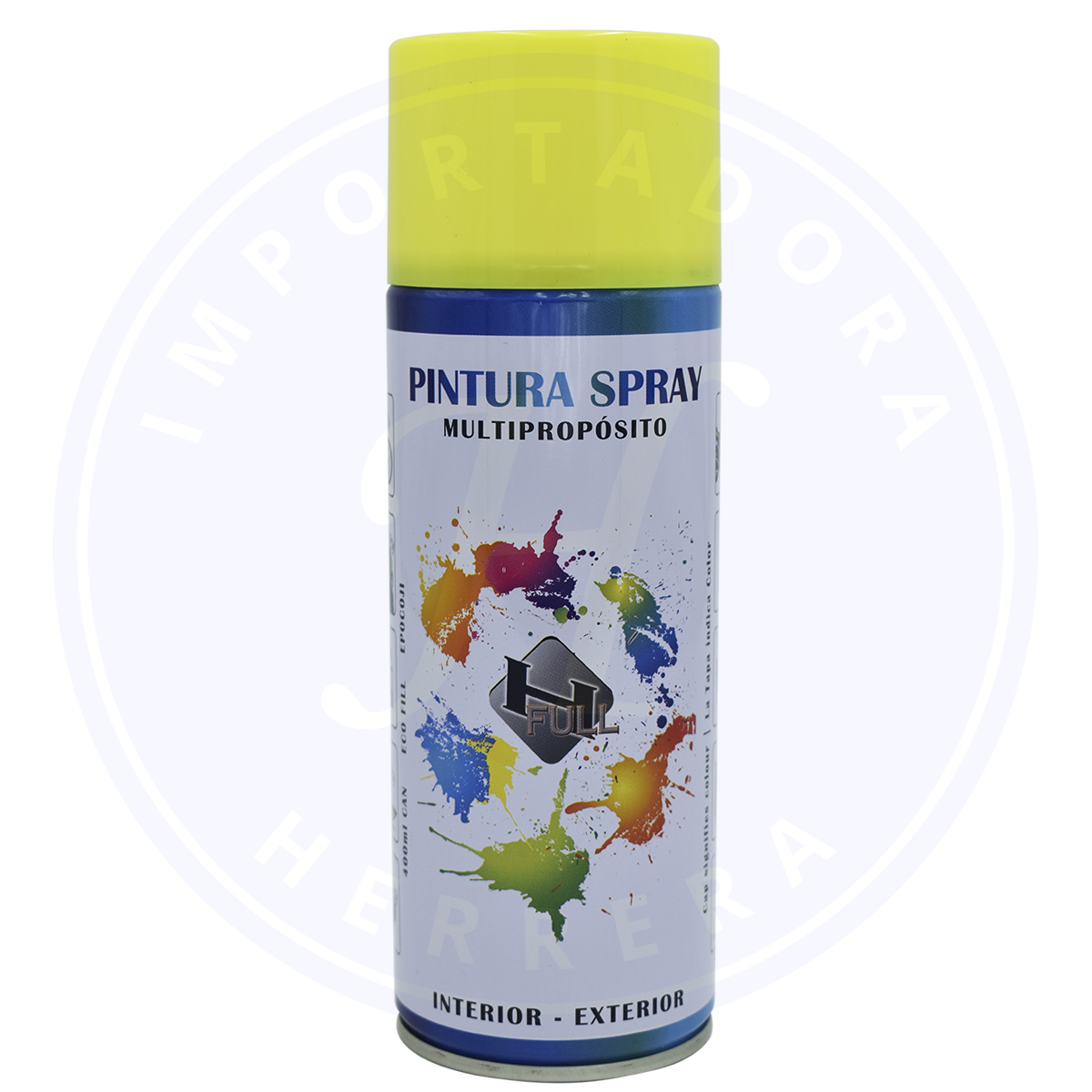 Pintura spray amarillo fluor. multipropósito 400ml 15 Herrera